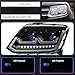 VOPQXLYMR Styling Head Lamp Compatible with VW Amarok Headlights 2010-2020 LED Headlight Projector Lens DRL Signal Animation Auto Accessories(Right Hand Drive)