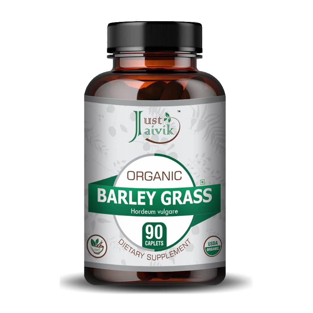 Just Jaivik Organic Barley grass - 750mg | 90 Tablets | As Dietary Supplements