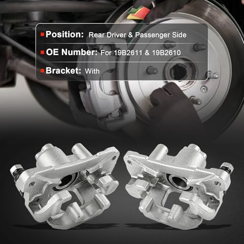 Image of cciyu 19-B2611 19-B2610 Rear Left & Right Brake Calipers Assembly w /Bracket Fit For ES300 2000-2001,For Toyota For Camry 2000-2001