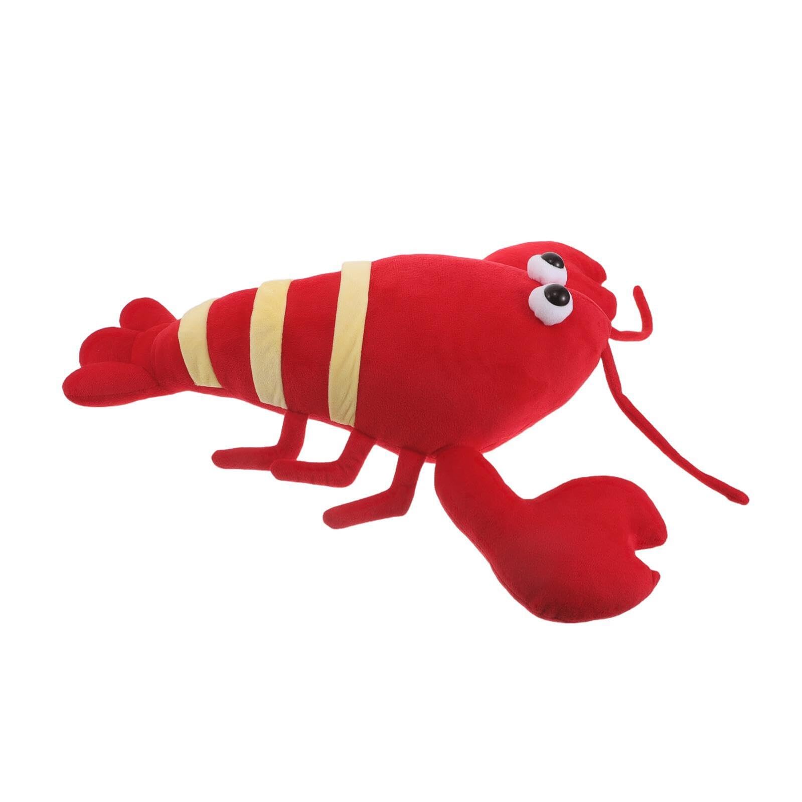 SHINEOFI Cuscino Peluche a Forma di Aragosta 60 Cm Morbido Imbottito in Lanugine e Cotone Pp, Decorazione Casa e Ufficio, Giocattolo Educativo, Lavabile in Lavatrice