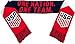 Icon Sports Officially Licensed U.S. Soccer Supporter Scarf – “One Nation. One Team.” Knit Fan Scarf with USA Crest - Home Color