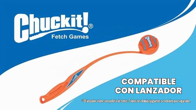 Foto 5 de 8 de Chuckit 202203 The Whistler Ball, 1 Pelota para Perros Compatible con el Lanzador, M