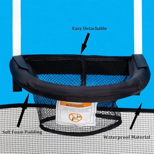 Panier de basket pour trampoline facile à installer dans le jardin - 7