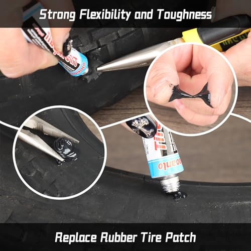 Tire Repair Kit, Tire Repair Nail, Tire Screw Plug, 10 PCS Tire Repair Rubber Nail, Tire Fix, Suitable for car, Motorcycle, ATV, Jeep, Truck, Tractor tire Puncture Repair - Image 3