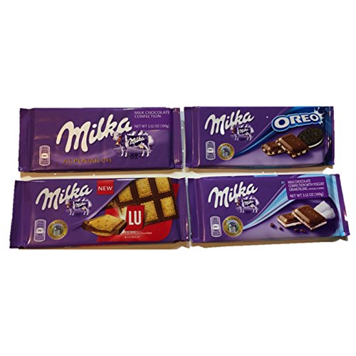 Milka Assorted Chocolates Variety Pack (Alpenmilch/Oreo/LU/Yoghurt)