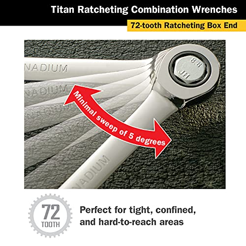 Clé à cliquet 2,5 cm Titan outils 12613 pour ne plus bloquer les vis
