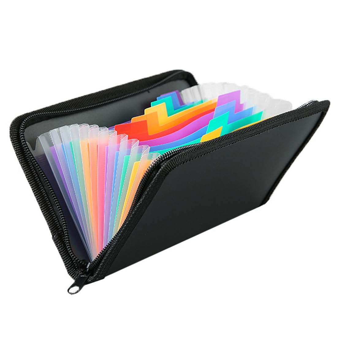 Carpeta Archivadora A5 Con Cremallera - Organizador De 13 Compartimentos Para Documentos Pequeños | Ideal Para Facturas, Recibos, Tickets Y Cheques