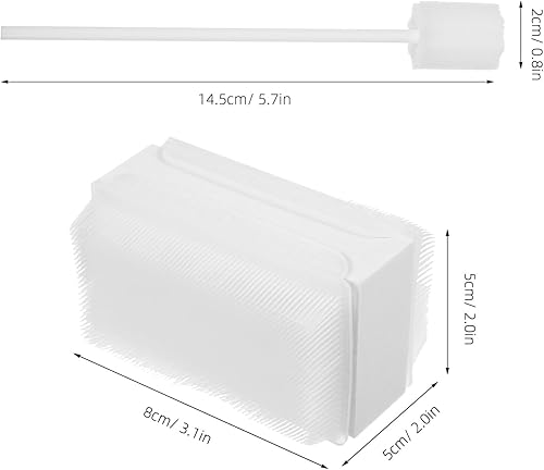 Miniatura 7 de Cepillo sensorial para bebé, cepillo terapéutico, cepillo ocupacional, herramientas sensoriales para el baño del bebé, cepillo estimulante del cuero