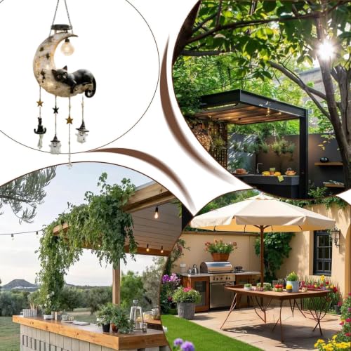 Luces solares de Halloween automáticas e impermeables para balcón y terraza 4