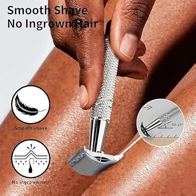 Razor Kit, Double Edge Safety Razor for Women and Men, Single Blade Razors for Women