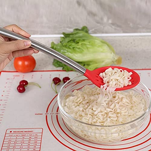 Jogo Utensílios Cozinha Silicone e Cabo de Metal 04 Peças