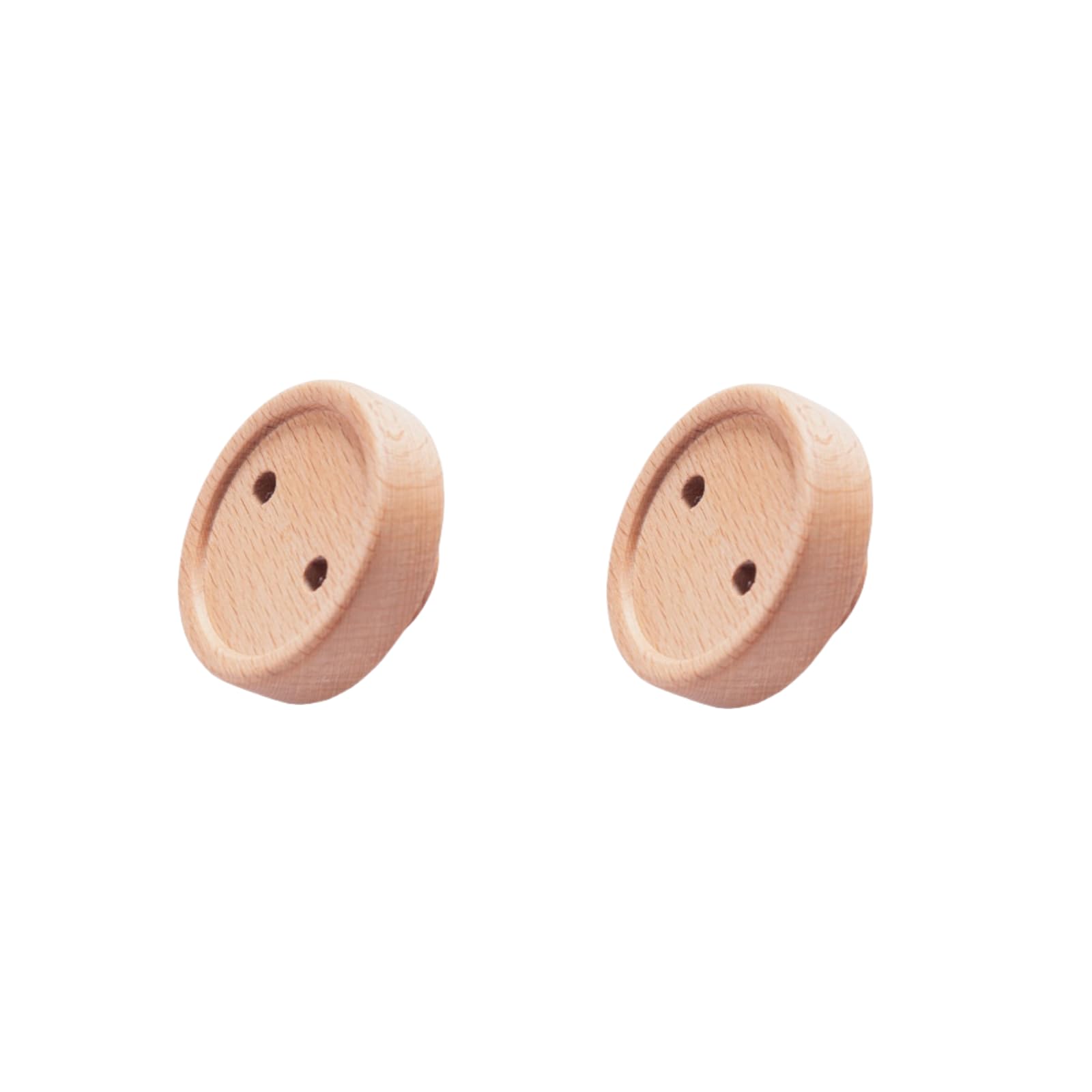 ITTRUH Round Wood Drawer Knobs,Dresser Button Wardrobe Handle