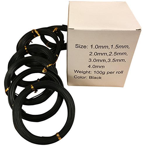 Bonsai Wire For Bonsai Trees - Seven Pack Quality Training Wire, Includes Sizes 1.0Mm To 4.0Mm, Helps Shape And Train All Types Of Bonsai Plants #TOP2