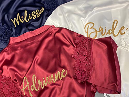 image for Generic Personalized Silk Robe For Women Satin Kimono Robes Customized