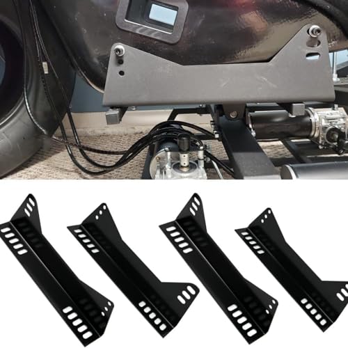RULLINE Bucket Race Seats Side Mount L Bracket - Black (Pack of 2) - Secure and Sturdy Attachment for Cars