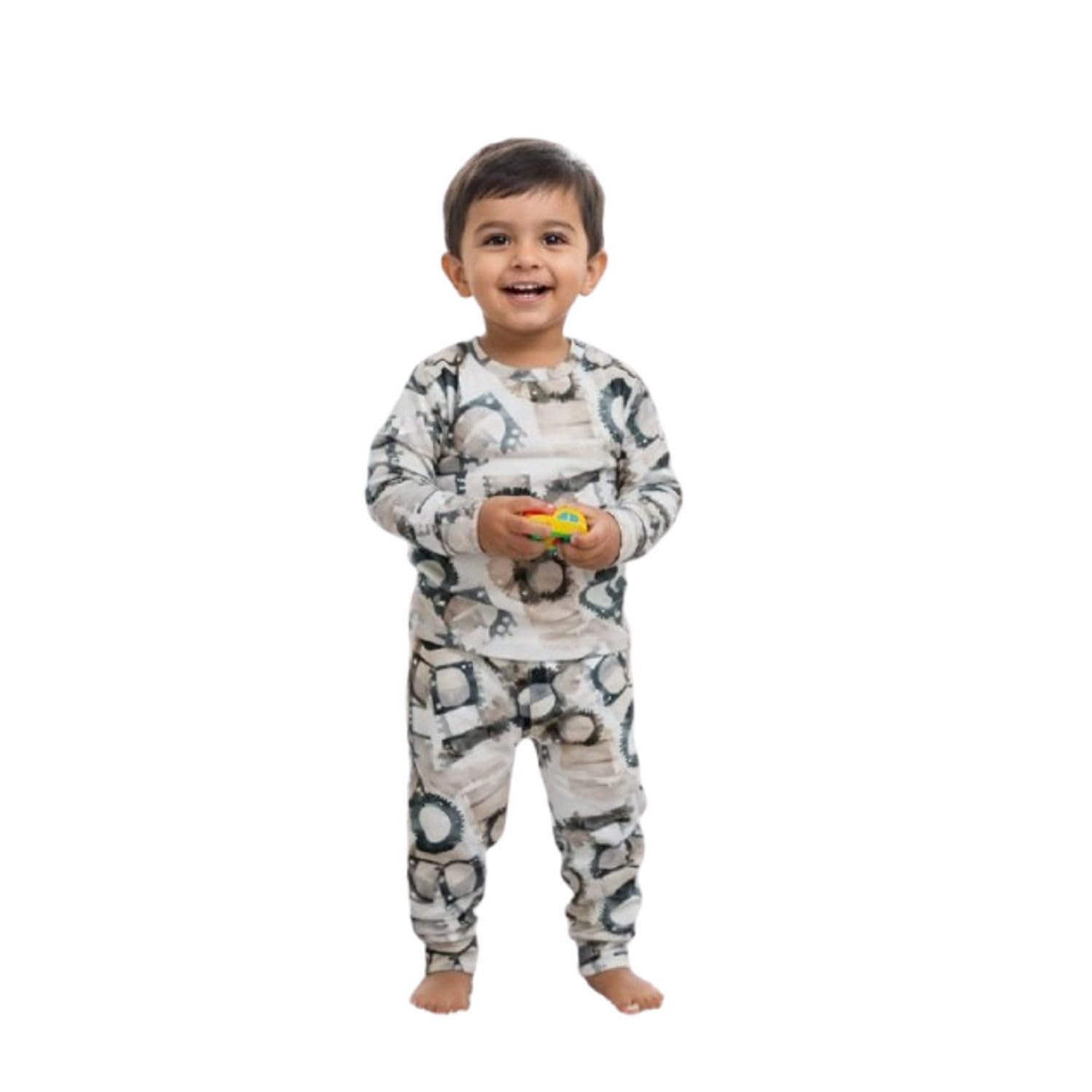 Devik Clothes Boys Cotton Full Sleeve TShirt and Pajama Set OffWhite Grey|1-3 Years - Review, Price and Buying Guide