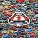 100pcs Classic Car Stickers Cartoon Vinyl Waterproof Stickers for Laptop,Guitar,Motorcycle,Bike,Skateboard,Luggage,Phone,Hydro Flask, Gift for Teen Birthday Party