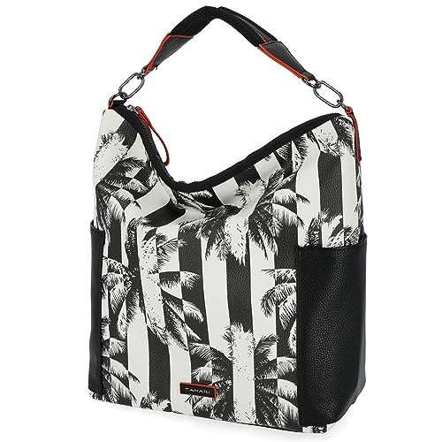 Image of Tahari City Sport Hobo Bag Black /White One Size