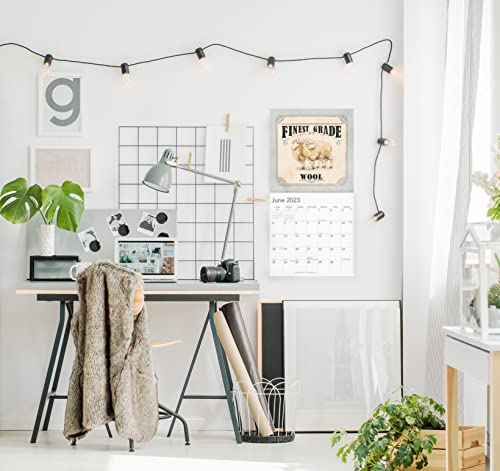 Farmhouse 2023 Hangable Wall Calendar - 12” X 24” Open - Vintage Farmers Market Signs - Truck & Barn Photo Gift - Shabby Chic Farm Photography House Decor - Sturdy & Thick Beautiful Large Full Page 16 Months For Organizing & Planning - Includes 2022 #TOP5