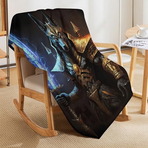 Couverture Krieger-Anubis en flannel de qualité supérieure - 5