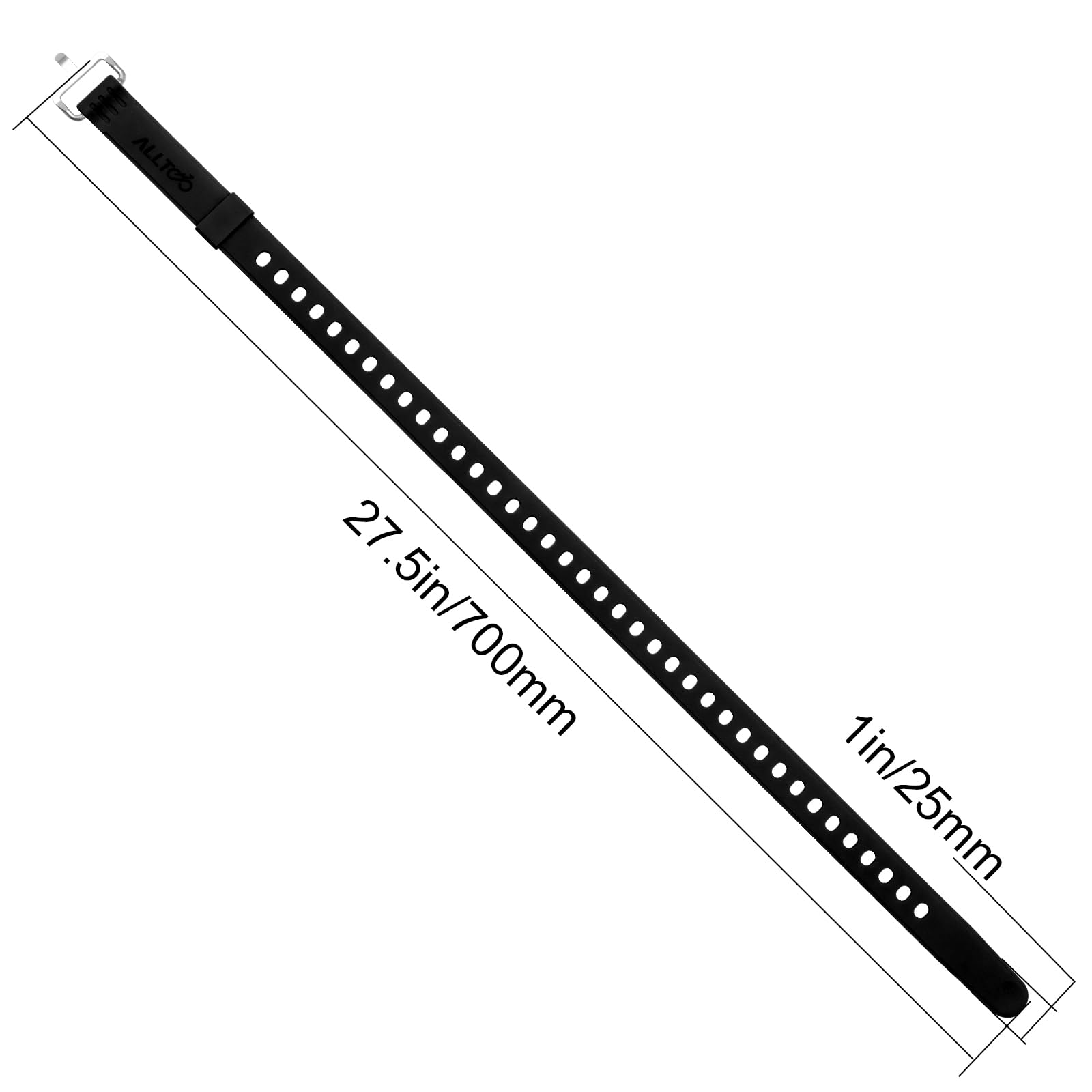 High Toughness Rubber Bicycle Luggage Strap, Orange, Black, 50cm/70cm, Adjustable Luggage Binding Tool (Black 700 * 700)