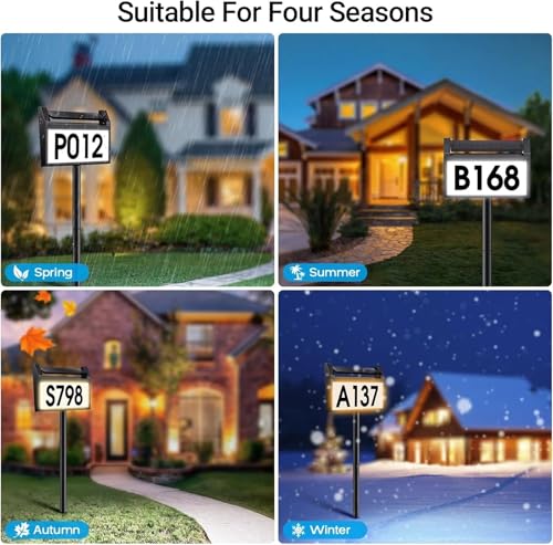 Numéro solaire illuminé extérieur LED pour sécuriser l'accès de sa maison - 5