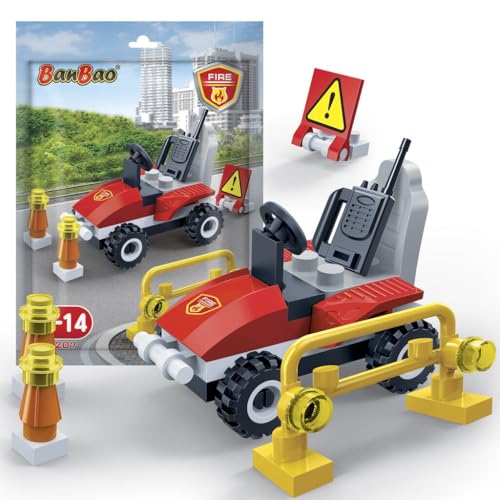 Image of Amitasha Fire Station Car Building Blocks Kit Model Vehicle Toy Set for Kids Birthday Gift Boys & Girls Educational Puzzle Mind Trick Memory Game, 173 Pcs