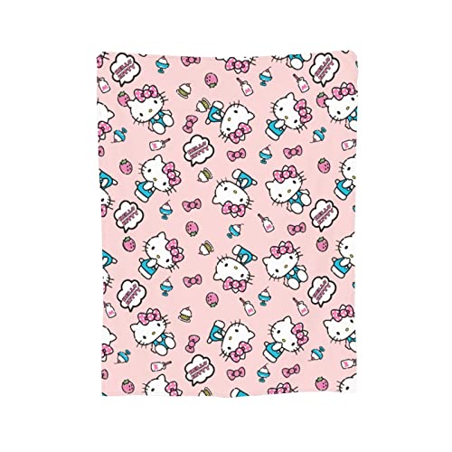 Cartoon Cute Cat Pattern Blanket Soft Cozy Portable Fuzzy Throw Blankets For Sofa Bed 60"X50" #TOP5
