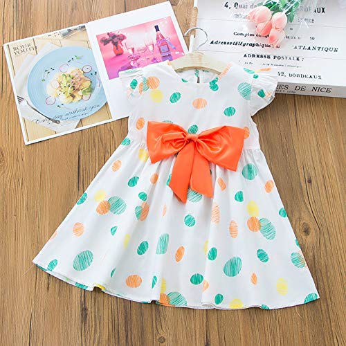 Mercatoo Vestido de Natal para meninas, estampa de morango, frente única, tutu, vestido de verão, fe