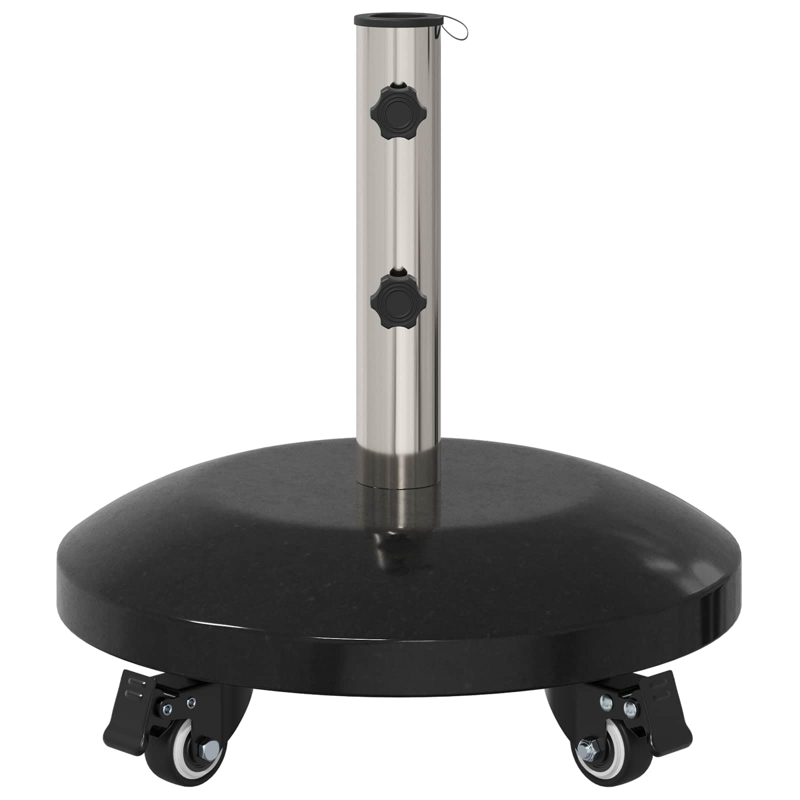 Base per ombrellone, 26,75 kg, nera, per aste da 40-50 mm