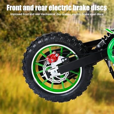 36V Electric Dirt Bike for Kid,350W Rocket Electric Motorcycle,Mini Off Road Vehicles,Pocket Motorcycle,10 Inch Tires Dirt Bike with Mechanical Disc Brakes