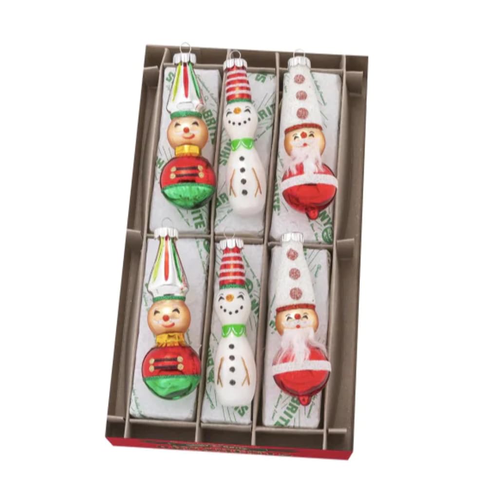 Christopher Radko Shiny Brite Holiday Splendor 6CT 2.5