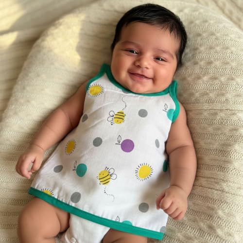 Image of V2M Cotton Jhabla New Born Baby Clothes