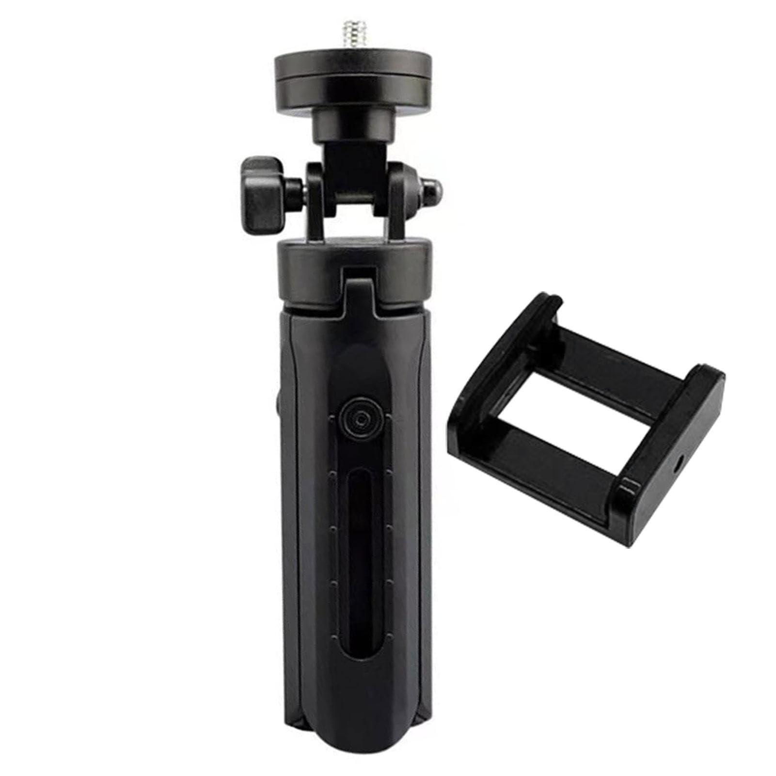 Treppiede Estensibile Per Smartphone Con Telecomando E Testa Sferica 360° – Altezza 3-13 Pollici, Vite 1/4″, Compatibile Con Fotocamere E Mini Proiettori