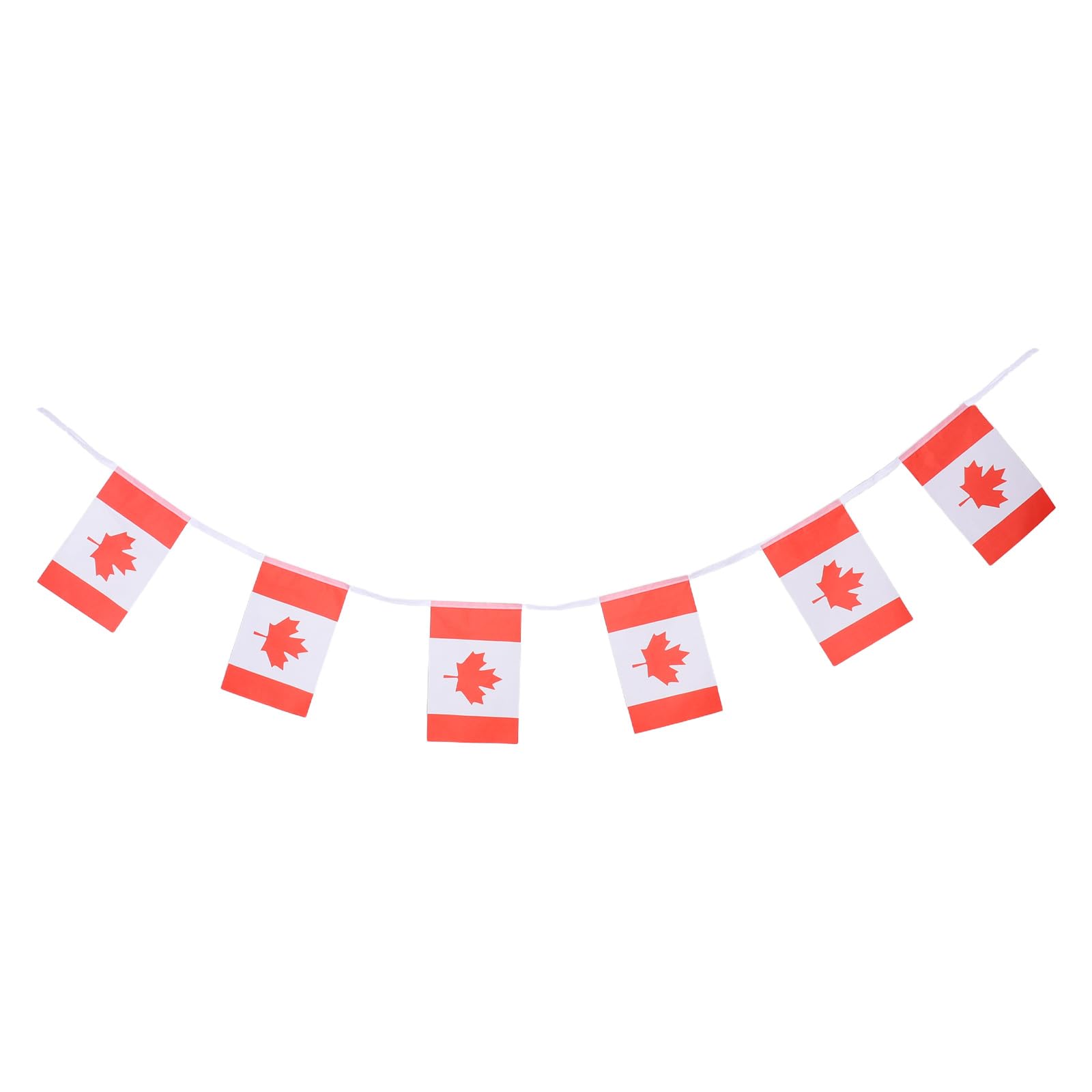 Guirlande de Fanions Canadiens 4,88 M - Drapeaux Suspendus Extérieurs pour Décoration de Fête