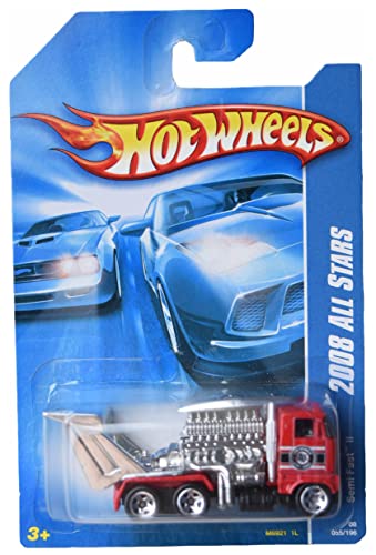 Hot Wheels Semi Fast II camion miniature All Stars 2008 rouge argent 1:64