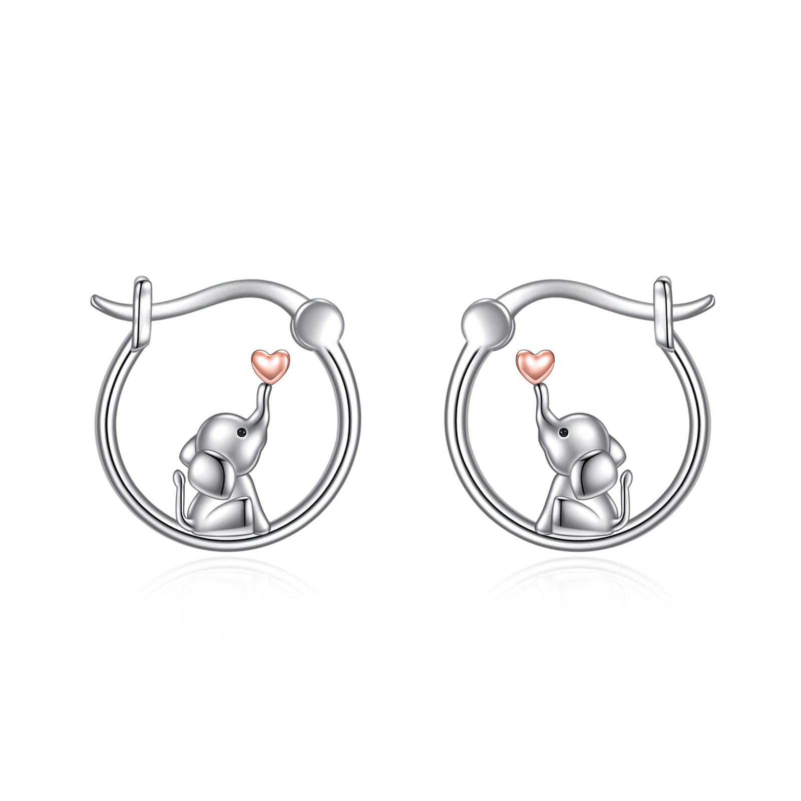 VONALA Orecchini Bradipo In Argento 925 | Orecchini A Cerchio Huggie Con Ciondolo Animale | Gioielli Ipoallergenici Regalo