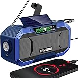【IPX5 a prueba de agua / Radio de supervivencia / Alarma SOS】 Puede funcionar bien en lluvia intensa y clima extremo. Obtenga las últimas transmisiones meteorológicas profesionales y toda la información sobre peligros para sus áreas, como huracanes, tornados, etc. Merece un momento crítico para que pueda preparar y proteger completamente a su familia.