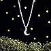 Sterling Silver Tiny Crescent Moon - VERY SMALL, Minimalist - (Charm Only or Necklace)