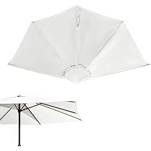 9ft Half Umbrellas Outdoor, Outdoor Balcony Shade Replacement Canopy Cover
