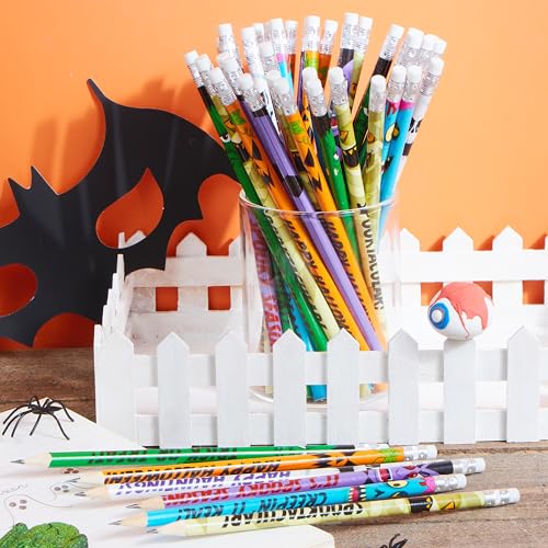 Lápices Halloween con borrador JOYIN 48 piezas miniatura 7