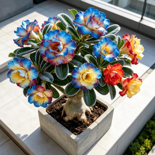 Rizoma de rosa del desierto — Resistente al frío y a la sequía — De crecimiento rápido — Ideal para principiantes-1 Rizoma-B