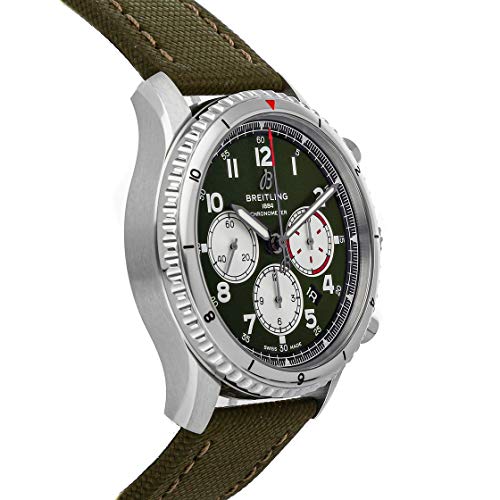 Breitling Aviator Mechanical(Automatic) Green Dial Watch AB01192A1L1X24