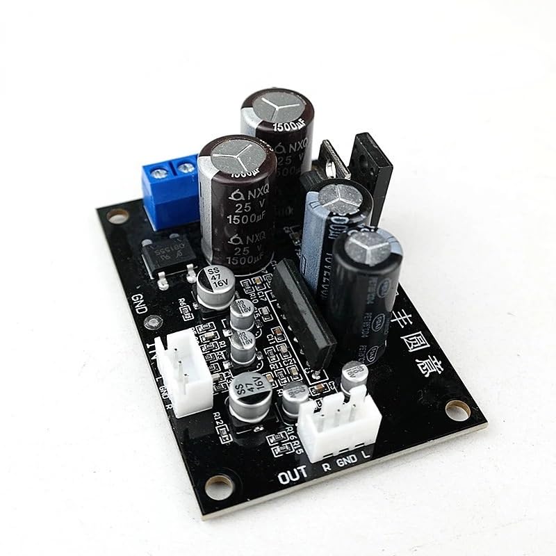 For Vinile Phono Scheda Preamplificatore MM MC Phono Amplificatore Testa del Fonografo Ingrandimento Preamplificatore Giradischi in Vinile(Zwart)
