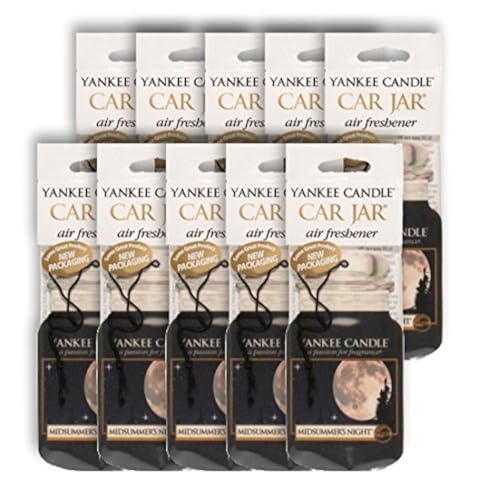 Image of Yankee Candle Midsummer's Night Car Jar Air Freshener (10 Pack)
