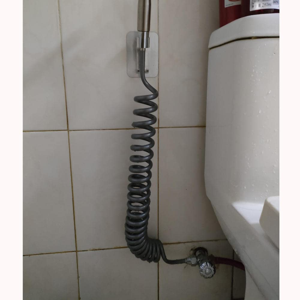 manguera ducha bidet manguera ducha 3 metros manguera ducha gris tubo ducha extensible Manguera de ducha flexible Anti-torsión para bidé de baño (gris)-3m