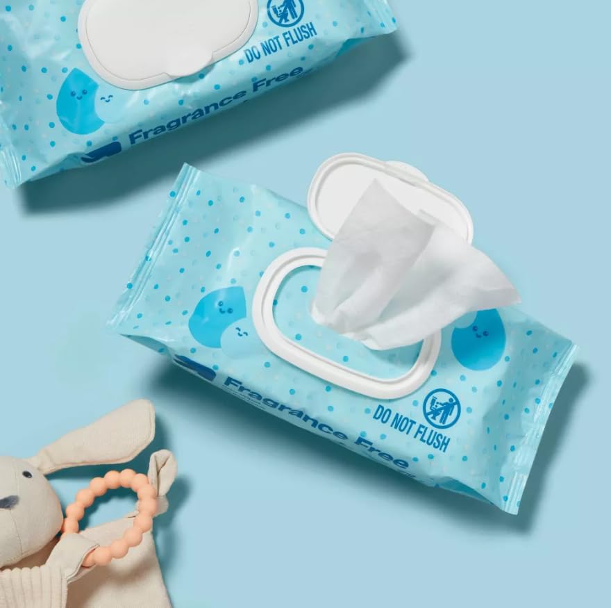 Up&up Fragrance Free Baby Wipes, Unscented, Hypoallergenic, Ethyl Alcohol-Free, Viscose, 216 Count — view 2