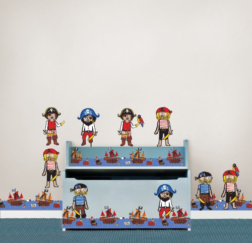 Wall Pops Wpb0606 Argh Pirates Blox Wall Decals, 10 Pieces #TOP3