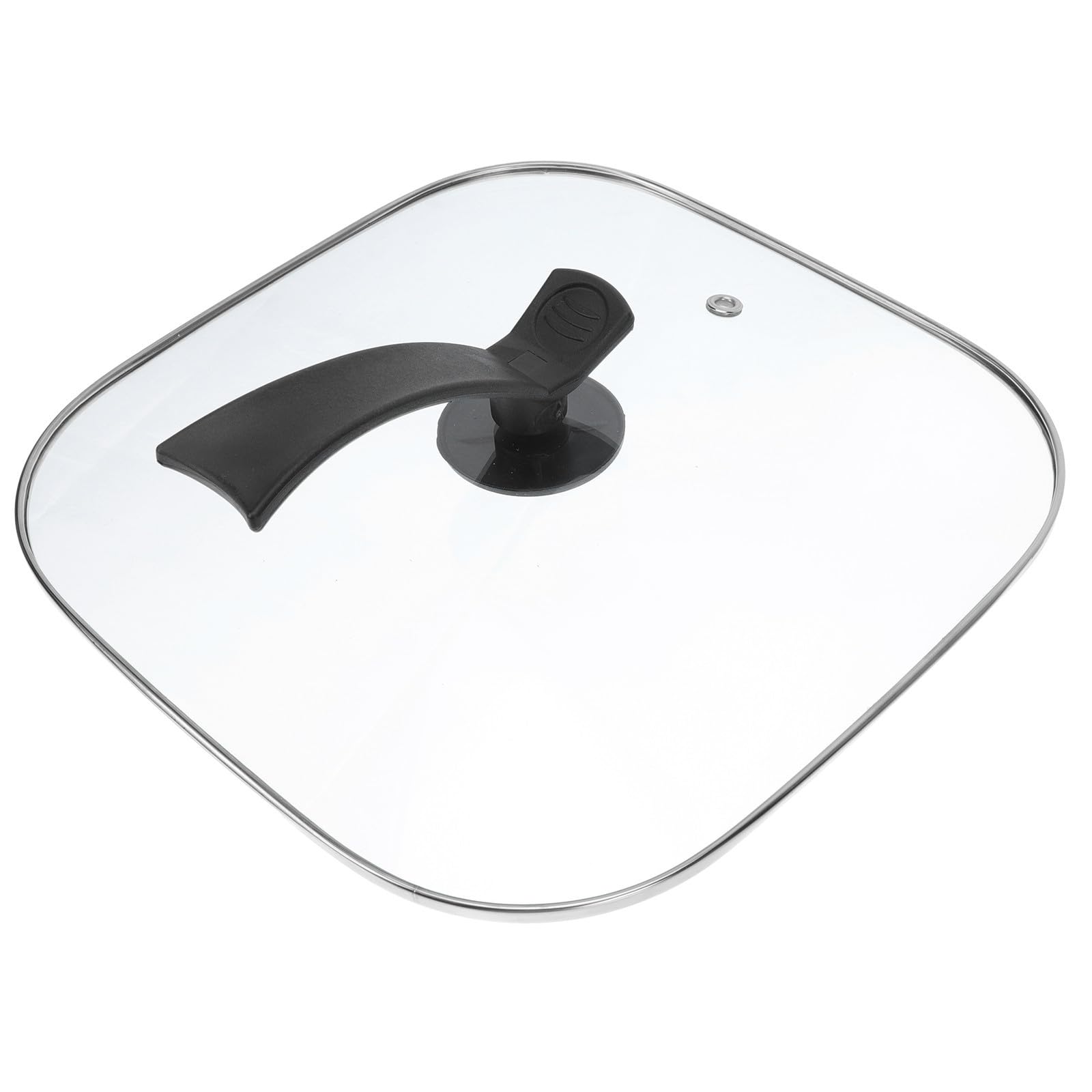 Tapa de vidrio templado con escape de vapor y pomo protector para olla de 30cm