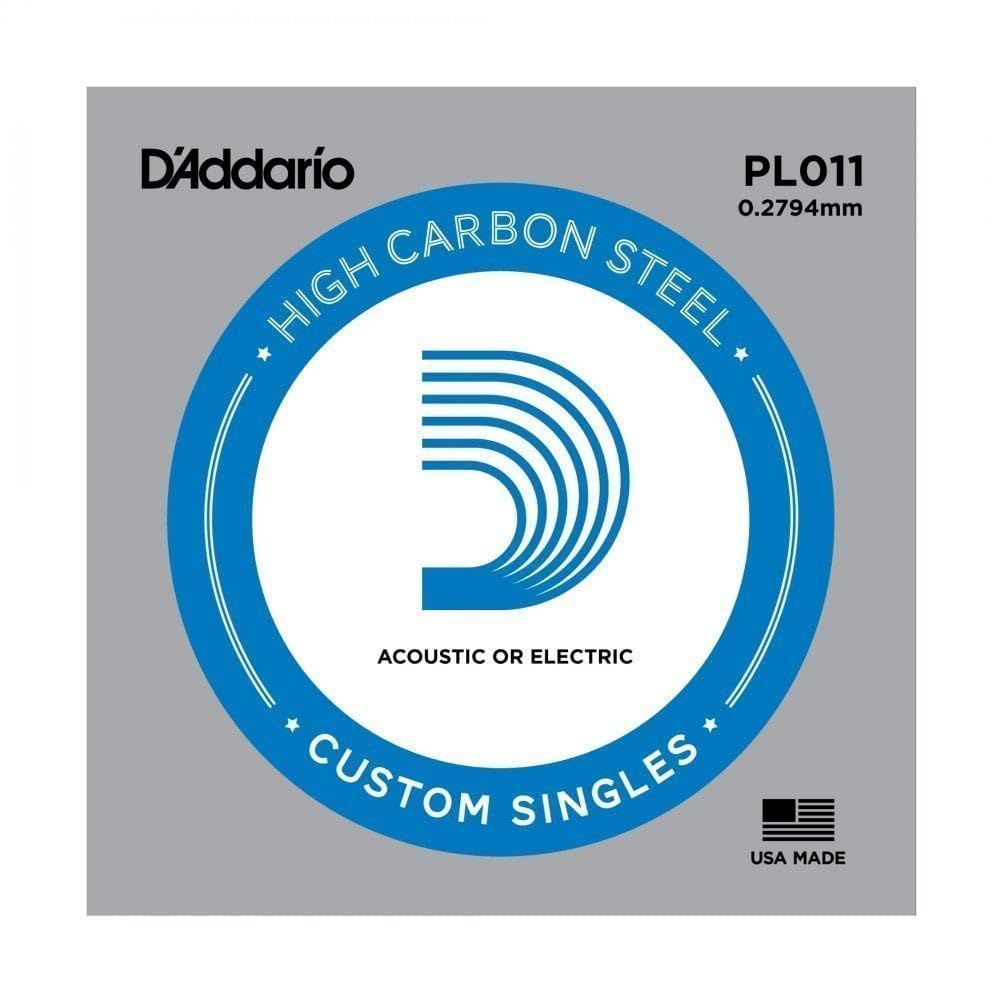 D'Addario PL011 Plain Steel 0.011 Single Guitar String - Image 3 thumbnail